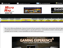 Tablet Screenshot of microway.com.br