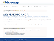 Tablet Screenshot of microway.com